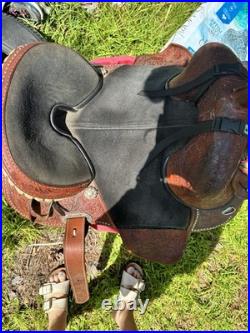 14' Hilison Treeless Barrel Saddle