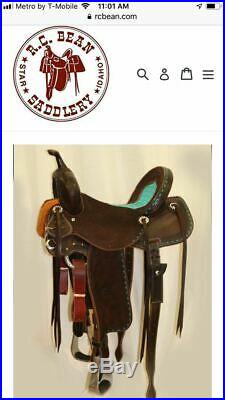 14 Jeff Smith C3 Barrel Racing Saddle Wide Fit Chocolate Leather