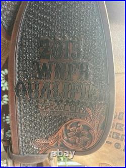 14 Marlene McRae Special EFFX 2015 NFR Qualifying Barrel Saddle