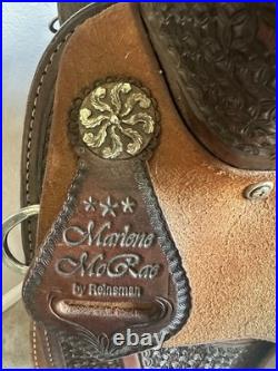 14 Marlene McRae Special EFFX 2015 NFR Qualifying Barrel Saddle