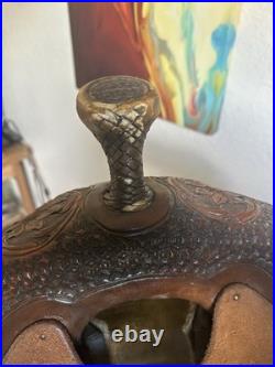 14 Marlene McRae Special EFFX 2015 NFR Qualifying Barrel Saddle