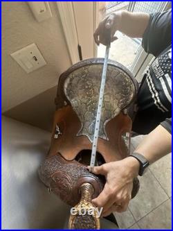 14 Marlene McRae Special EFFX 2015 NFR Qualifying Barrel Saddle