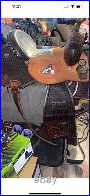 14 Marlene McRae Special EFFX 2015 NFR Qualifying Barrel Saddle