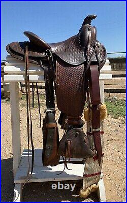 14 Porter Ranch Saddle with Tapaderos Vintage & Lookin' GOOD Collect or Ride