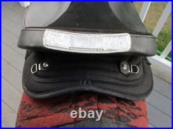 14'' QH Bar big horn #103 Black leather & cordura western Barrel/trail saddle
