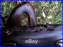 14 VINTAGE MILITARY HORSE ARMY SADDLE with bridle and pad