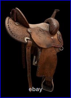 14in Cactus Dynamic Edge Fallon Taylor Autographed Barrel Saddle