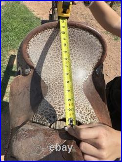 14in Cactus Dynamic Edge Fallon Taylor Autographed Barrel Saddle