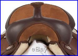 15 16 17 Brown Cordura Synthetic Western Pleasure Trail Cowboy Horse Saddle Tack