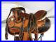 15_16_Barrel_Racing_Show_Trail_Tooled_Leather_Pleasure_Western_Horse_Saddle_Tack_01_sns