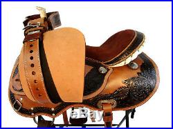 15 16 Barrel Show Trail Pleasure Oak Leather Gaited Western Horse Saddle Tack