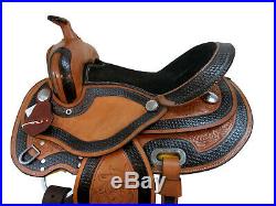 15 16 Gaited Western Saddle Horse Trail Amazingly Tooled Leather Pleasure Tack