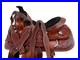 15_16_Roping_Saddle_Western_Horse_Pleasure_Floral_Tooled_Cowboy_Leather_Tack_Set_01_zij