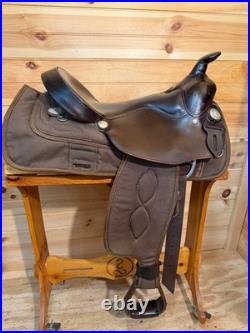 15.5 Big Horn Haflinger Western Trail Saddle Model 295