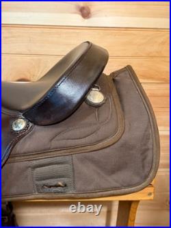 15.5 Big Horn Haflinger Western Trail Saddle Model 295