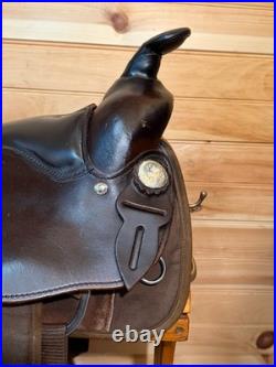 15.5 Big Horn Haflinger Western Trail Saddle Model 295