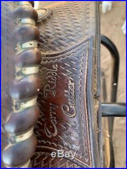 15.5 Calvin Allen cutting saddle