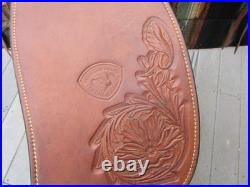 15.5'' Qh Bars Textan Hereford Western Roper Roping Saddle 32.2# USA Tx