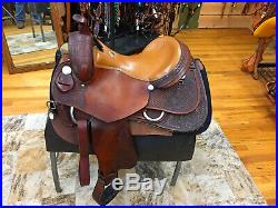 15.5 Rocking R Western Reining Saddle