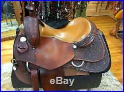 15.5 Rocking R Western Reining Saddle