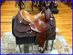 15.5 Rocking R Western Reining Saddle