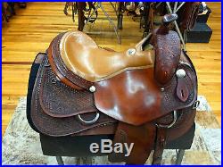 15.5 Rocking R Western Reining Saddle