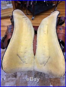 15.5 Rocking R Western Reining Saddle