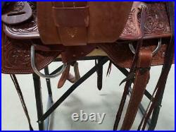 15.5 Used Rico Western Ranch Cutter Saddle 2-1182