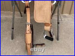 15 Best Quality Western Barrel Rough Out Leather Saddle With Free Matching Tack