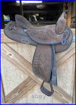 15 Big Horn 502 Codura Western Saddle Lightweight Hybrid Suede/Nylon