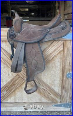 15 Big Horn 502 Codura Western Saddle Lightweight Hybrid Suede/Nylon