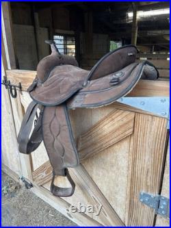 15 Big Horn 502 Codura Western Saddle Lightweight Hybrid Suede/Nylon