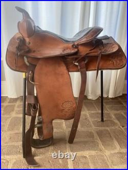 15 Big Horn Western Trail Saddle All Leather