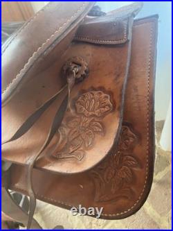 15 Big Horn Western Trail Saddle All Leather