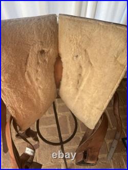15 Big Horn Western Trail Saddle All Leather
