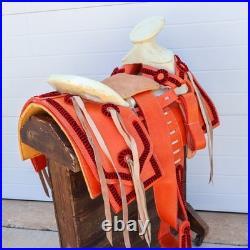 15 Chomite Montura Charro Leather Saddlebag Mexican Montura Charra Horse
