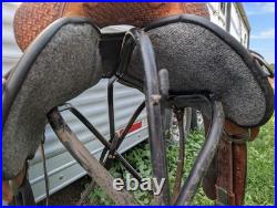 15 Circle Y Lisa Lockhart Flex 2 Barrel Saddle Western Horse Tack NICE