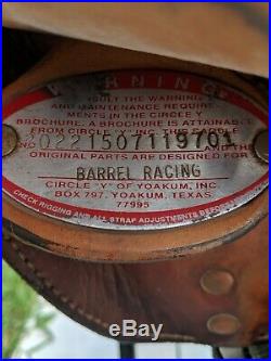 15 Circle Y NBHA Edition Barrel Racing Saddle
