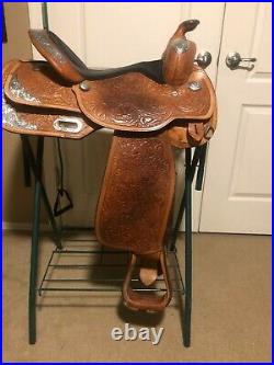 15 Circle Y Western Equitation Show Saddle with Silver