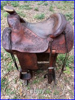 15 Fallis Saddlery All Around Wade Trail Roping Saddle