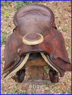 15 Fallis Saddlery All Around Wade Trail Roping Saddle