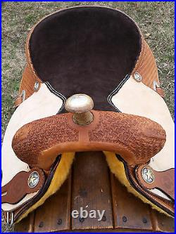 15 Hawkwood Saddlery Barrel Racing Saddle Made in Texas