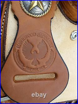 15 Hawkwood Saddlery Barrel Racing Saddle Made in Texas