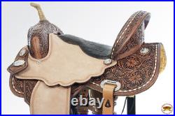15 In Flex Tree Western Horse Saddle Hilason In American Leather Barrel Trail