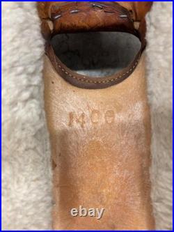 15 In. Used Western Saddle Dark Brown Barrel Leather 1400 Free Shipping