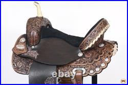 15 In Western Horse Saddle American Leather Treeless Trail Barrel Hilason