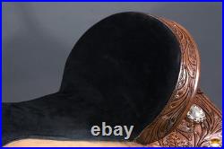 15 In Western Horse Saddle Hilason In American Leather Flex Tree Barrel Trail