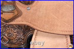 15 In Western Horse Saddle Hilason In American Leather Flex Tree Barrel Trail