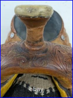 15 Inch Used Cactus Western Roping Saddle 1024-10713
