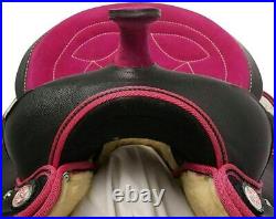 15 Inches Equestrian Horse Saddle Western Barrel Racing Synthetic With Free Set